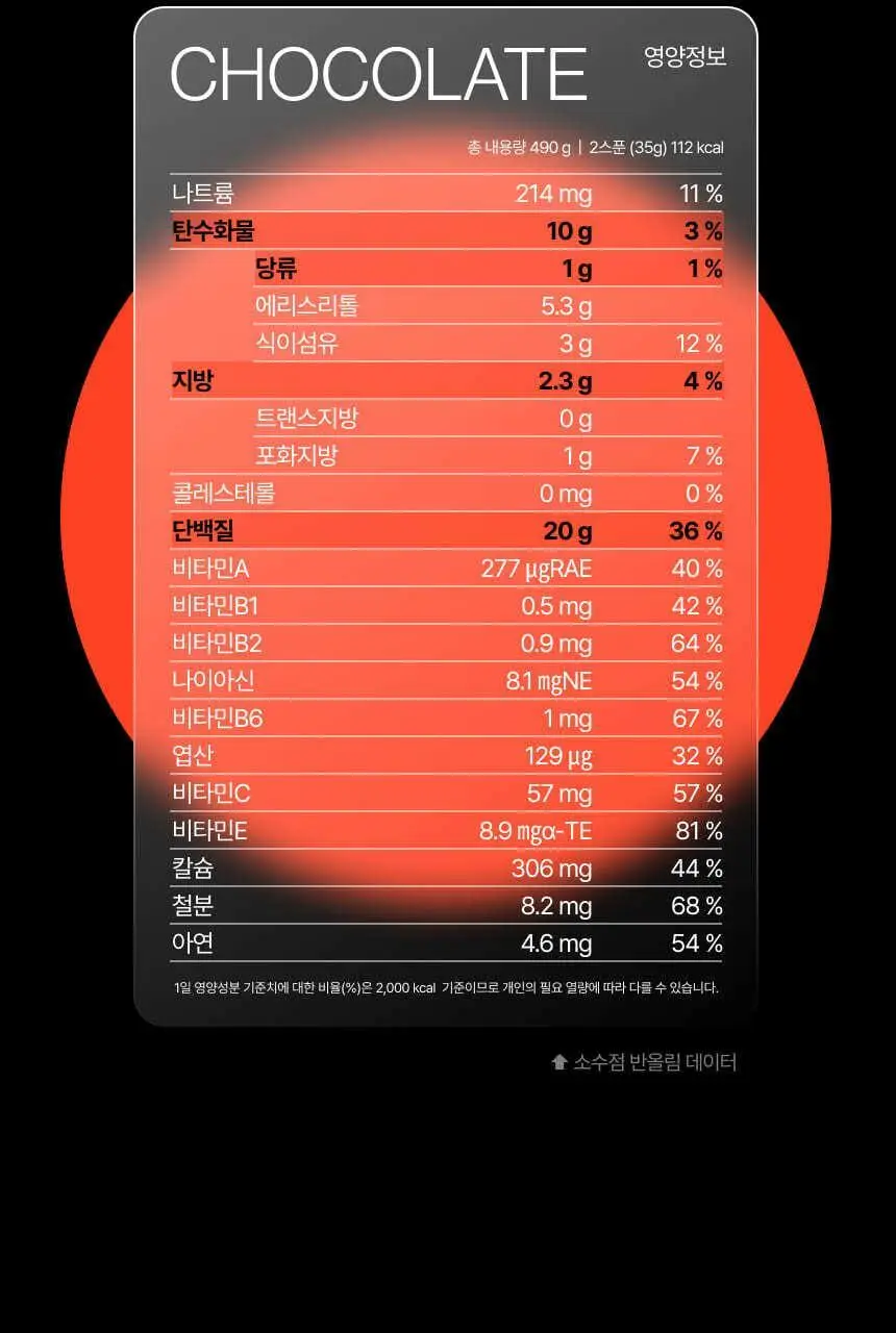 [무료배송] 프로티원 단백질쉐이크 대용량 490g 1통 (6종 택1) 상세페이지 39